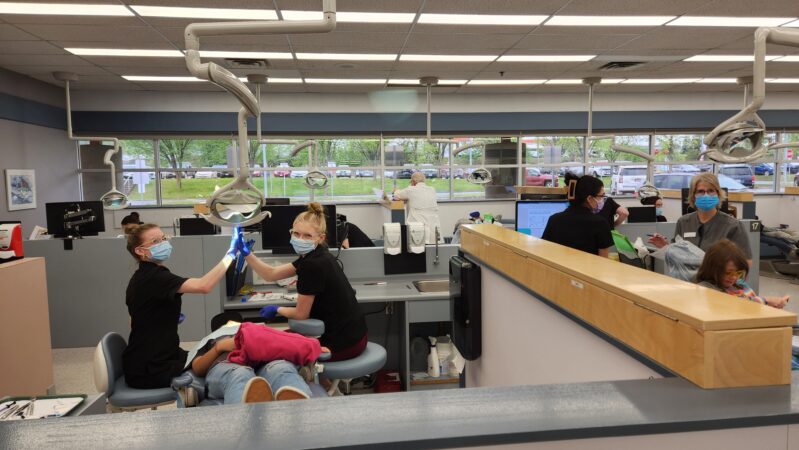 Seal in a Smile campaign delivering dental care to Peden Hill Elementary students