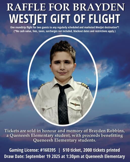 Raffle organized to honour 11-year-old who passed away with new playground at Queneesh Elementary