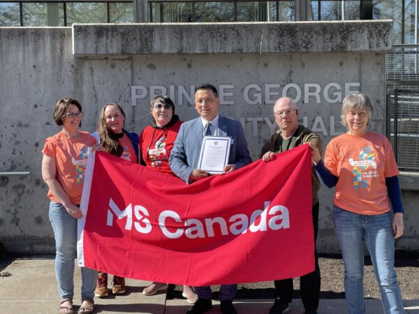 City of Prince George raises flag and awareness for Multiple Sclerosis