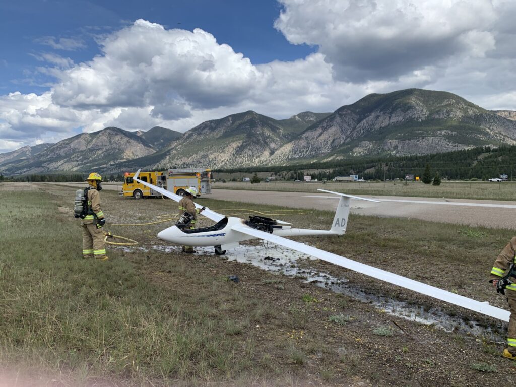Firefighters take down small aircraft fire