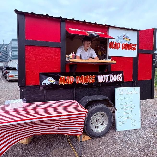 Williams Lake’s Young Entrepreneur Rolls out His New Hot Dog Stand