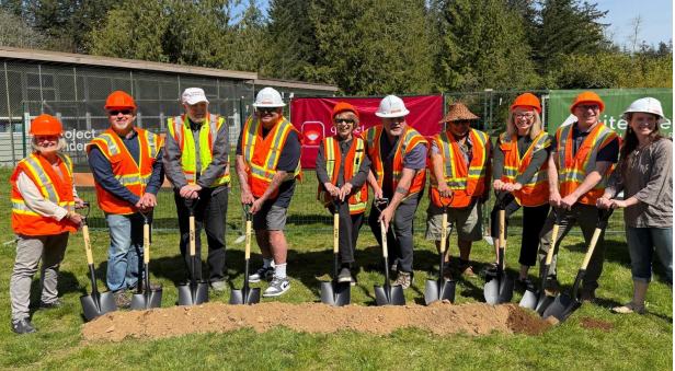 Groundbreaking on Northside Community Recreation Centre, qathet Regional District 