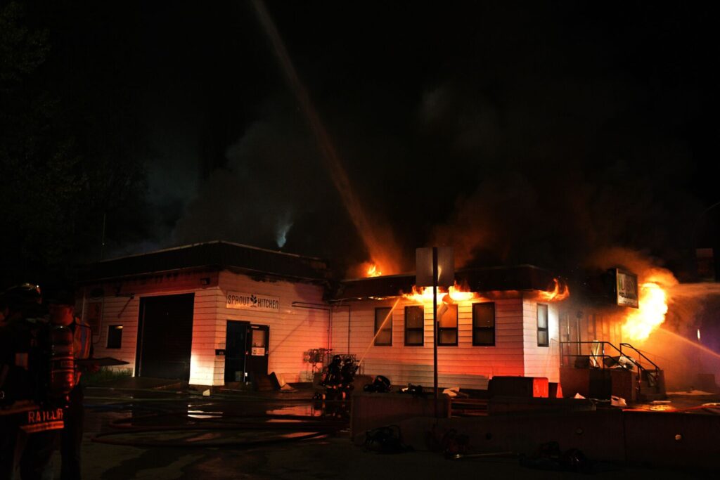 Structure Lost To Fire On West Side Of Quesnel