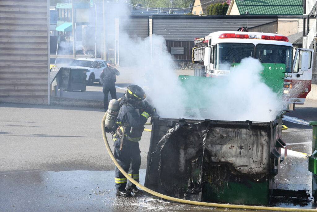 Quesnel Fire Department Responds to Two Deliberate Dumpster Fires
