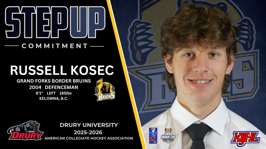 Border Bruins’ Kosec commits to ACHA’s Drury University