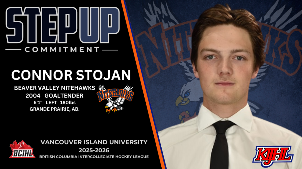 Nitehawks’ Stojan joins BCIHL’s Vancouver Island University