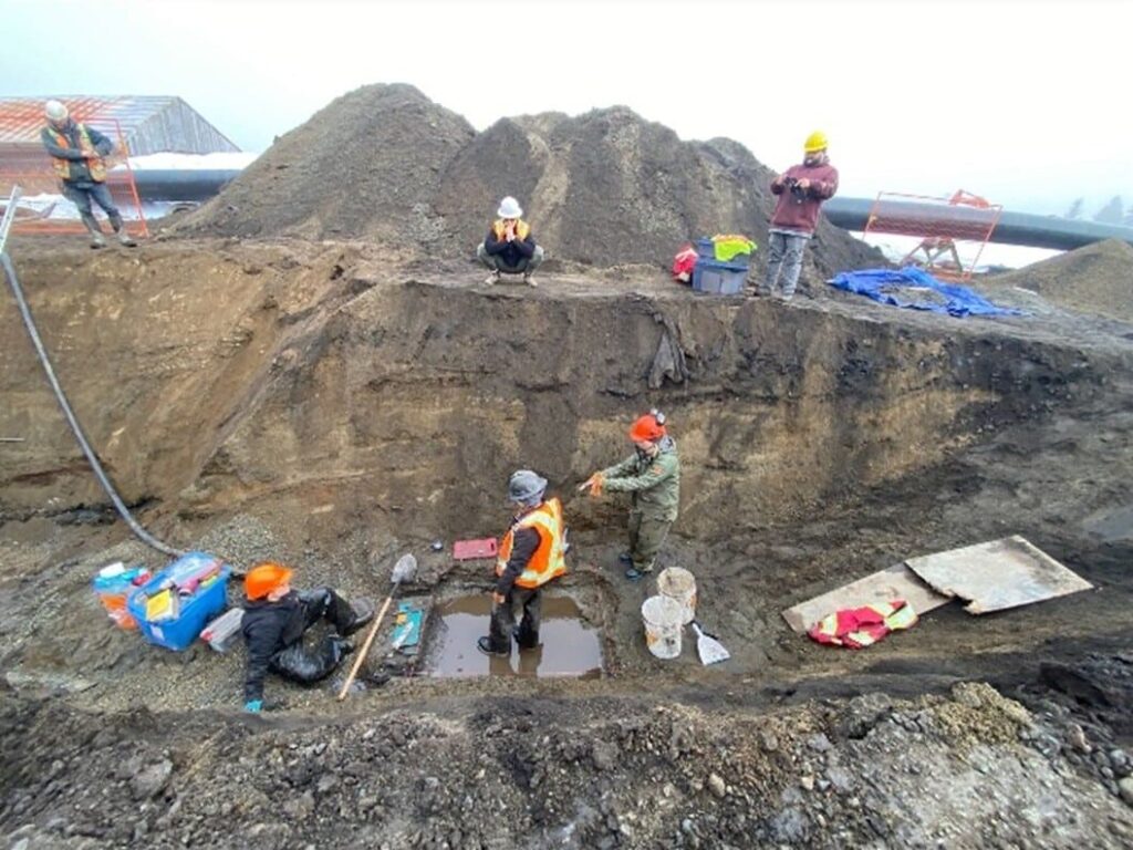 Cultural heritage excavation leads to historic archaeological wet site in K’ómoks territory