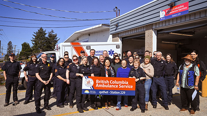 BCEHS announces gifting of name qathet to Station 229