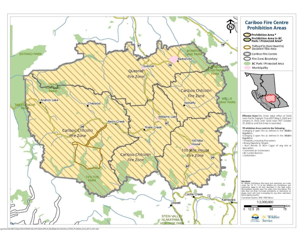 Category 2 & 3 Open Fires Prohibited Starting Noon May 7
