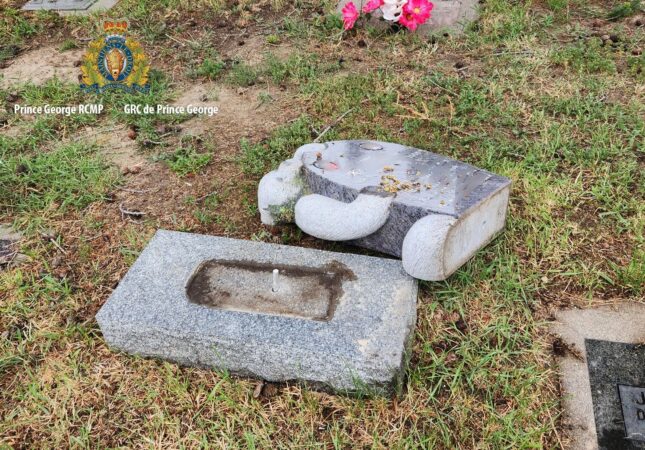 Prince George RCMP investigating damages to cemetery