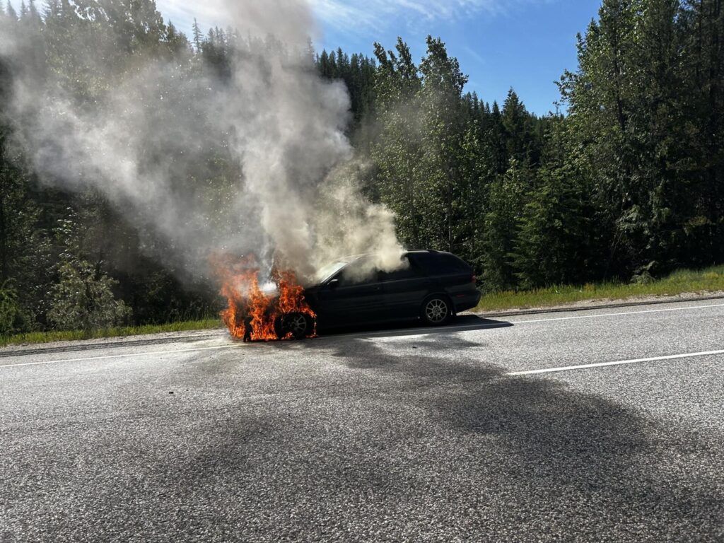Nelson vehicle fire triggered by mechanical failure