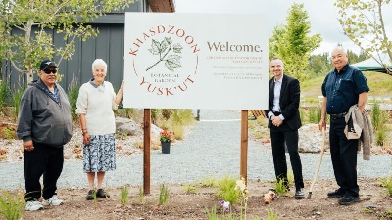 UNBC unveils Indigenous name for botanical garden