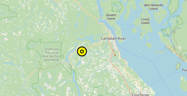 4-hectare wildfire being held near Campbell River