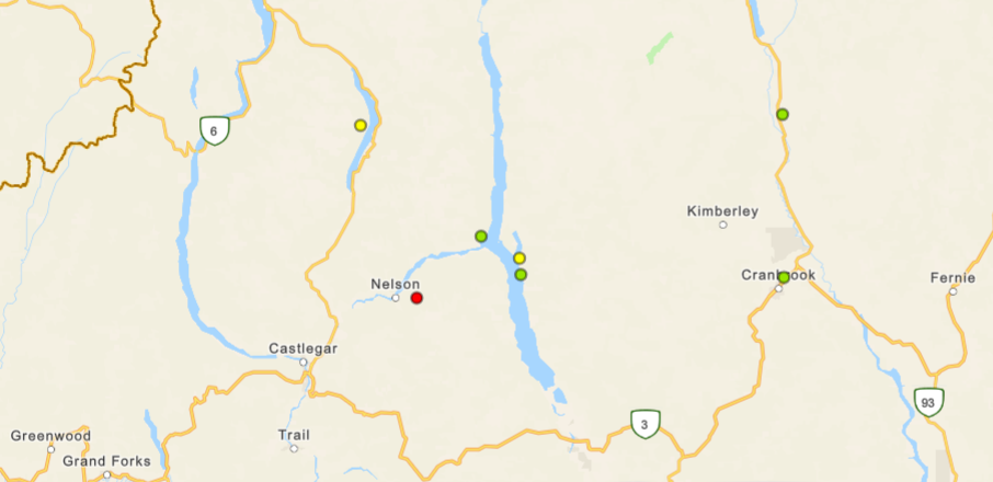 Wildfires spark in the West Kootenay