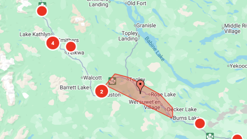 Power outages sweep across the Bulkley Valley and Lakes District