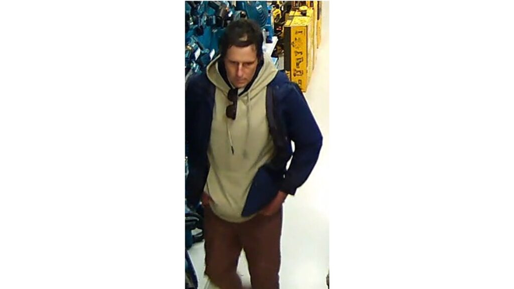 Police looking for suspect involved in Courtenay business theft