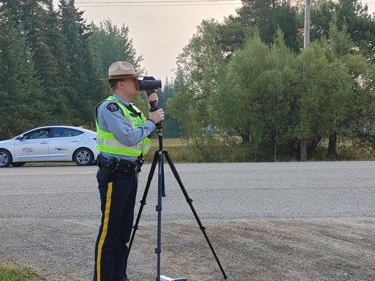 PG RCMP Community Policing spot over 300 speeding drivers on Domano Boulevard