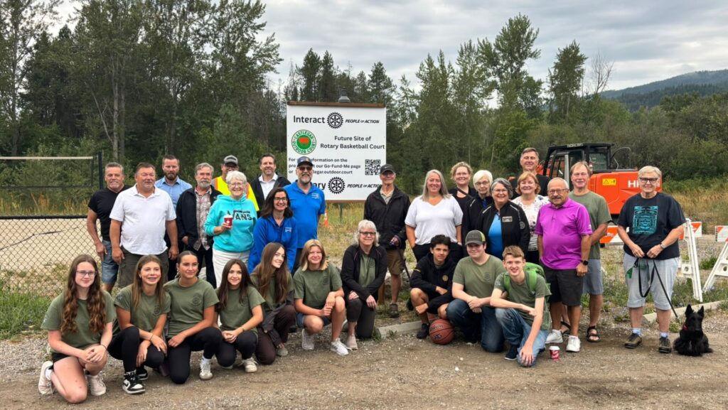 Ground breaks on outdoor basketball court at Millennium Park and Ponds