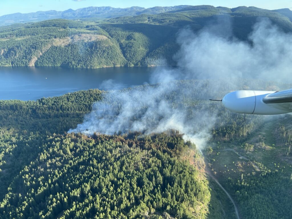 UPDATE – Comox Lake fire is under control