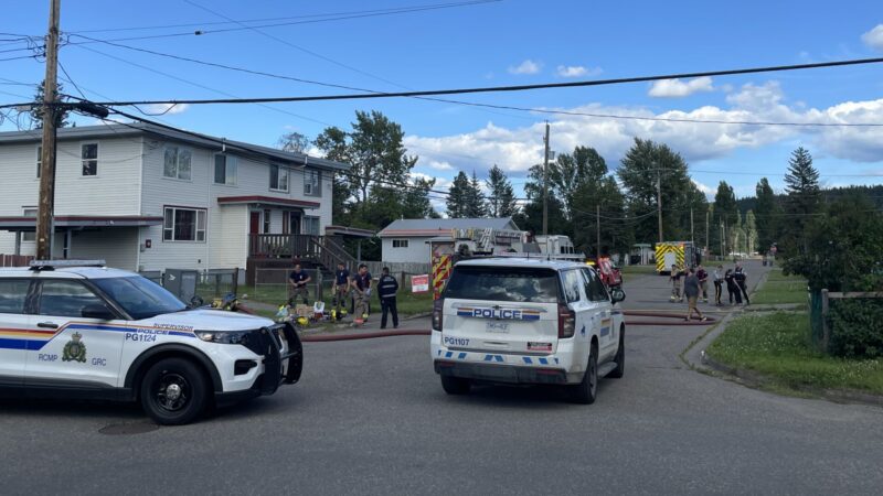 PG RCMP and Fire Rescue respond to afternoon residential fire