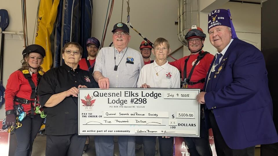 Big Donation Gives a Big Step for Quesnel Search and Rescue