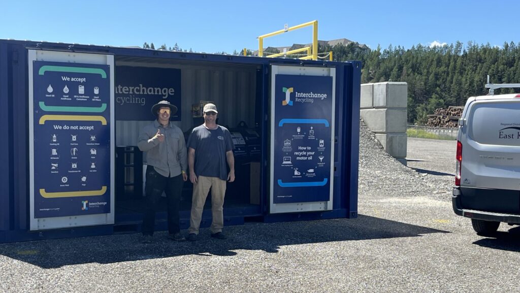 Oil recycling available at new Radium transfer station