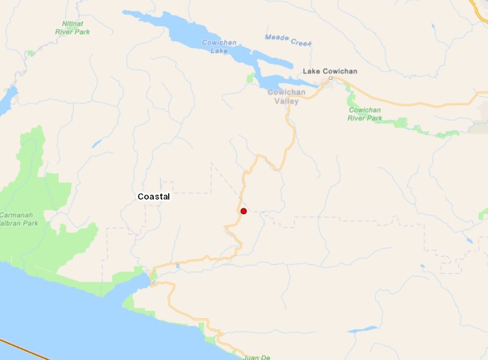 Wildfire spotted south of Cowichan Lake