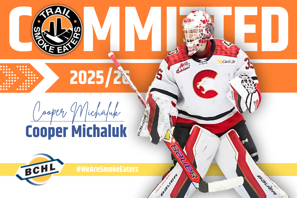 Trail Smoke Eaters sign goalie Cooper Michaluk