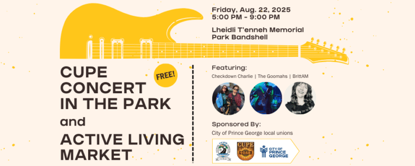 Concert in the Park, Active Living Market set for August 22nd