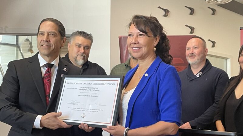 Lheidli T’enneh First Nation announce First Nations Bank of Canada ownership stake