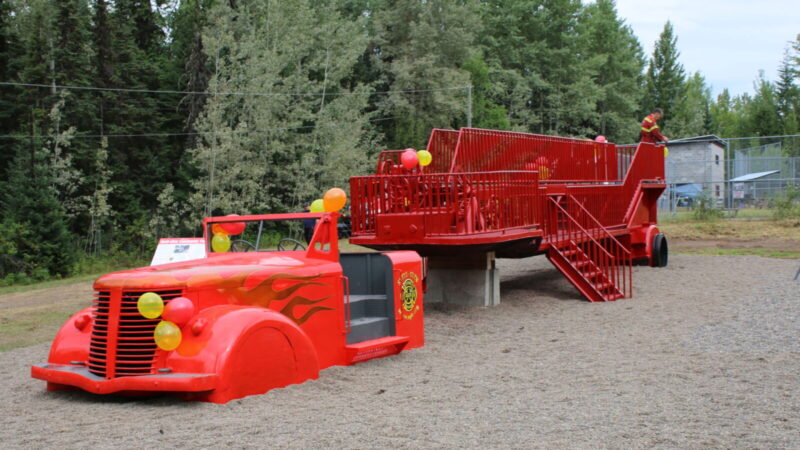 Beloved firetruck unveiled in new location at Shell-Glen community park
