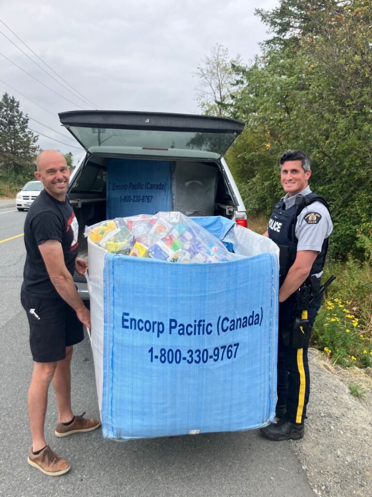 Nanaimo RCMP track down $500 worth of recyclables stolen from food bank