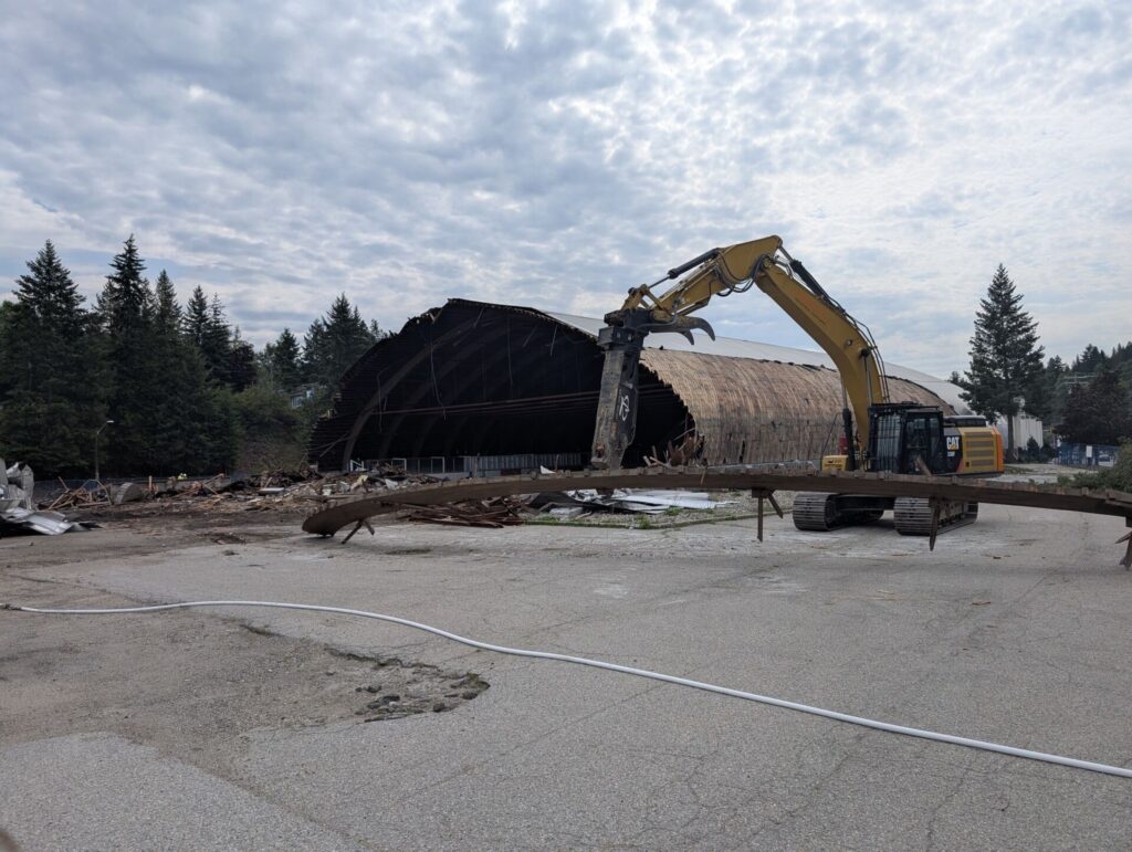 Pioneer Arena demolition underway in Castlegar