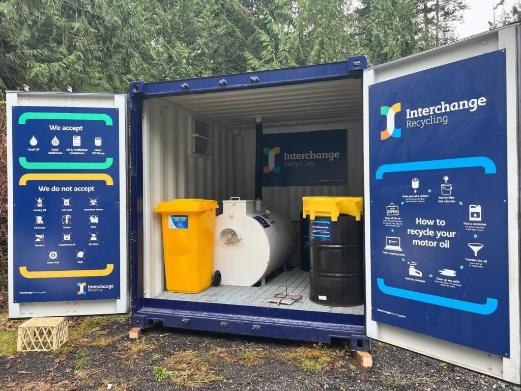 Likely landfill can now recycle used oil & antifreeze