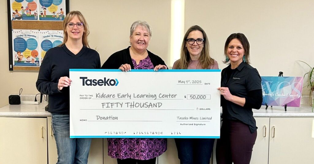 Taseko Mines Ltd supports KidCare Early Learning Centre