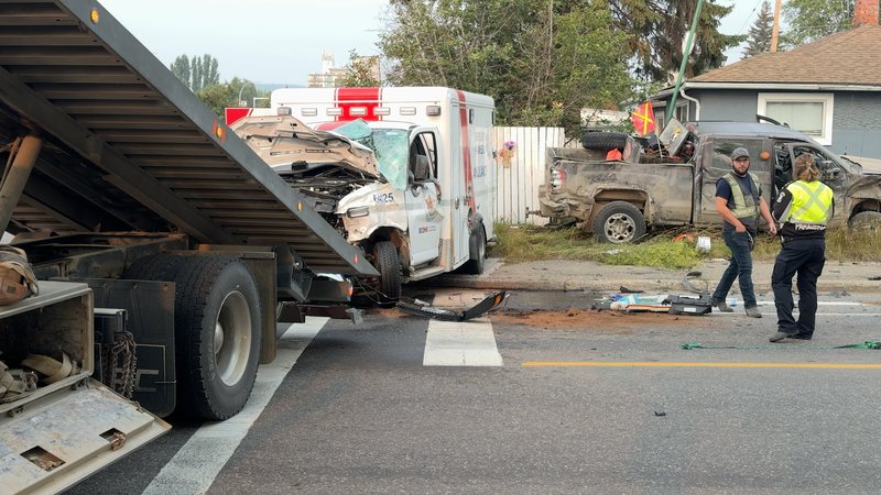 Mounties make an arrest in relation to Friday’s ambulance-involved collision