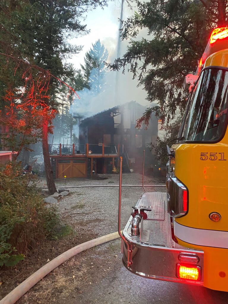 Structure fire quickly knocked down in Timber Ridge Area