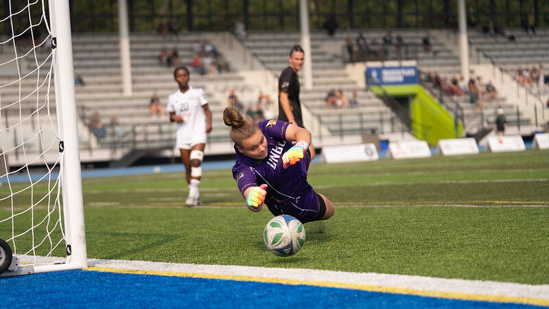 Rathke an early-season difference maker inside the UNBC WSOC crease