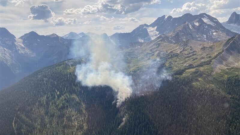 Fire near Canal Flats under control