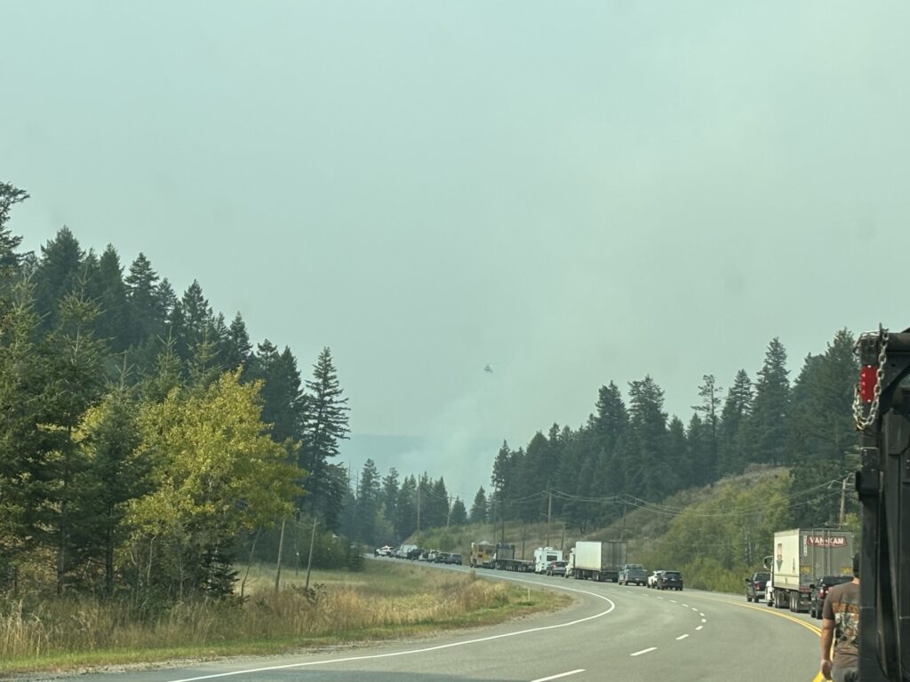 Police say MVI cause of small wildfire north of Williams Lake