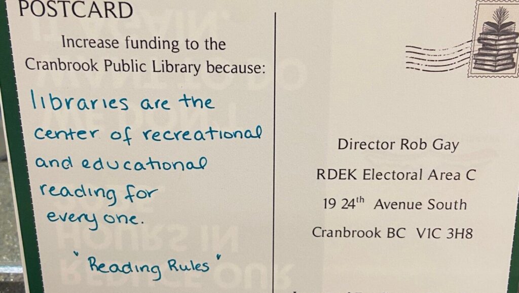 Cranbrook Public Library invites community to Postcard Writing Night