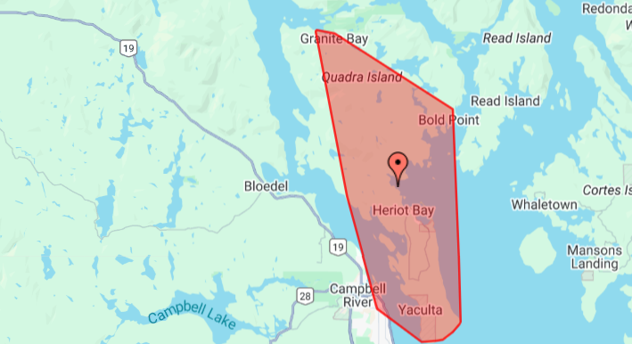 2,800 in the dark amid Quadra Island power outage Tuesday night