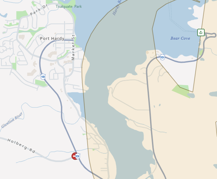 Holberg Road closed near Port Hardy due to landslide: DriveBC