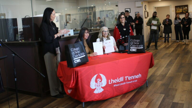 Lheidli T’enneh, CNC sign agreement on tuition initiative