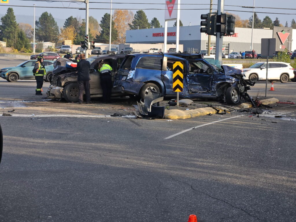[Content Warning] Two in hospital following car crash in South Quesnel