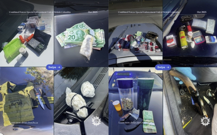 Firearms, drugs, and more seized by officers following training workshop in Prince George