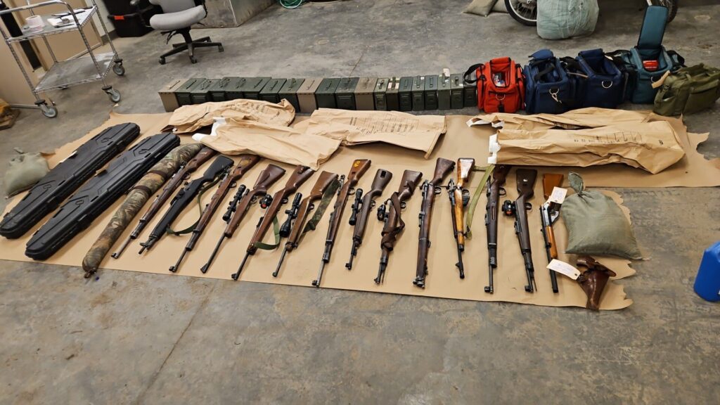 Firearms & more seized by 100 Mile House RCMP