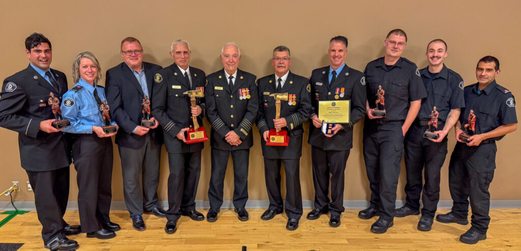Comox Fire Rescue members recognized at awards night November 22