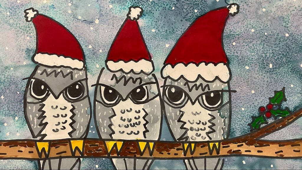 Quadra Elementary students recognized as top artists in holiday card contest