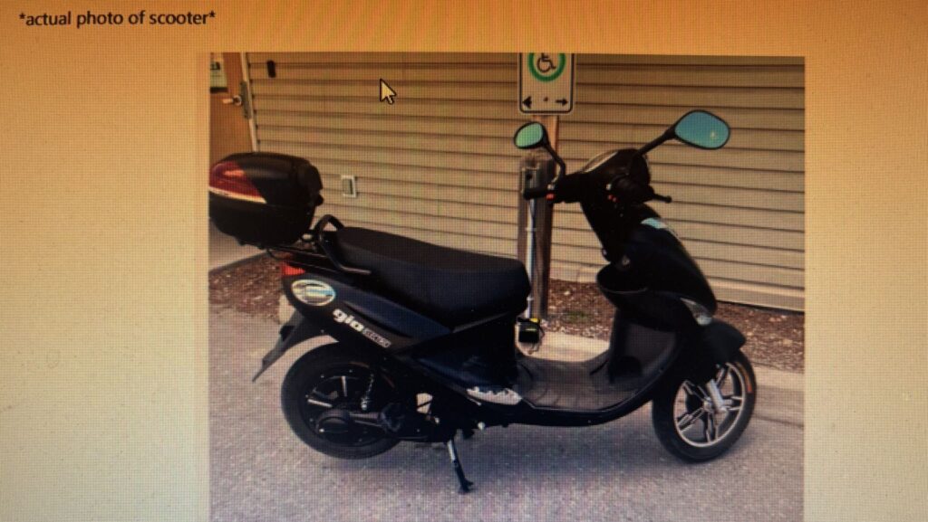 Cranbrook RCMP request help from public locating stolen moped